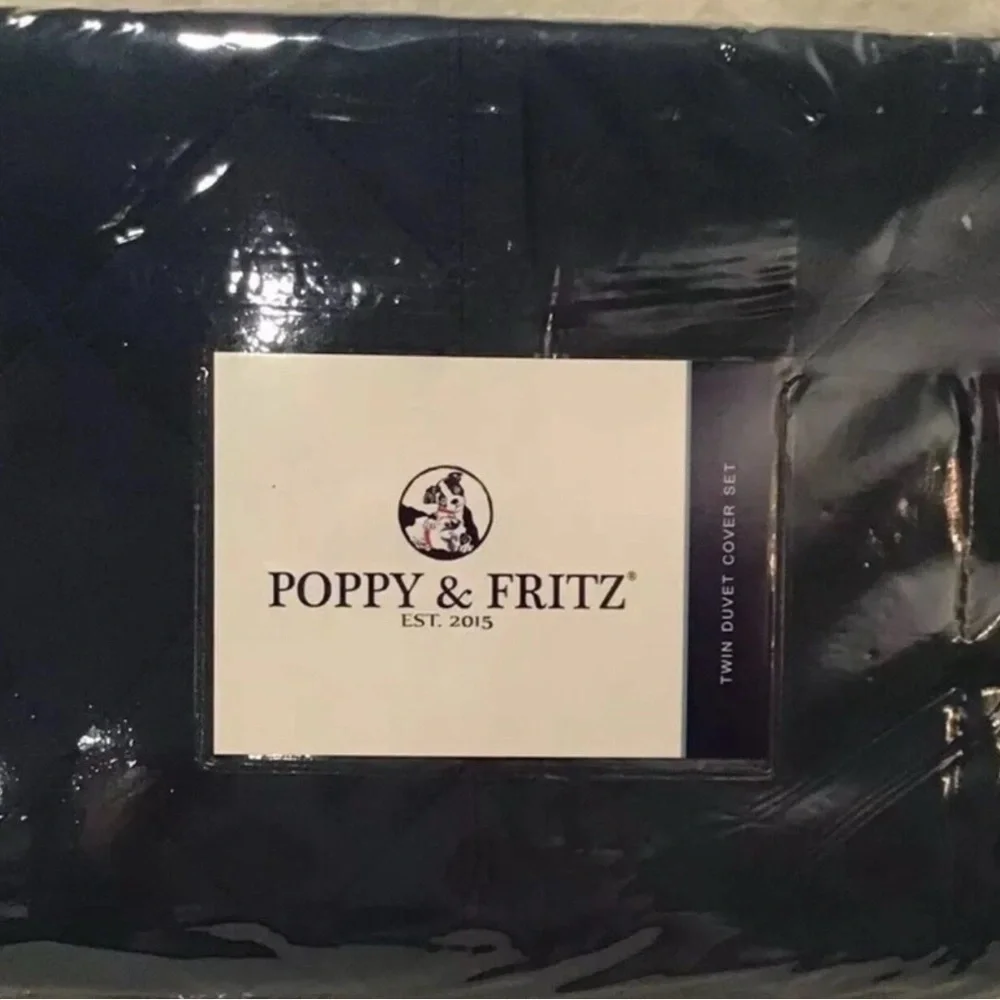 NWT Navy Blue Bedding Set